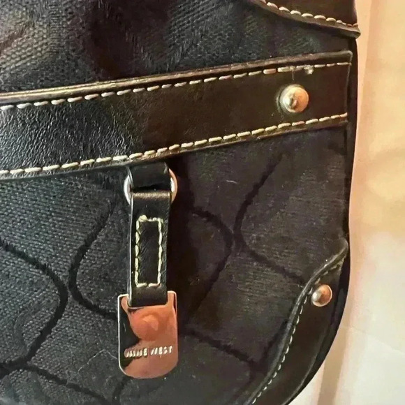 Nine West Black Canvas Shoulder Bag - Picture 2 of 11